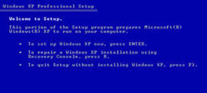 Press R for Recovery Console